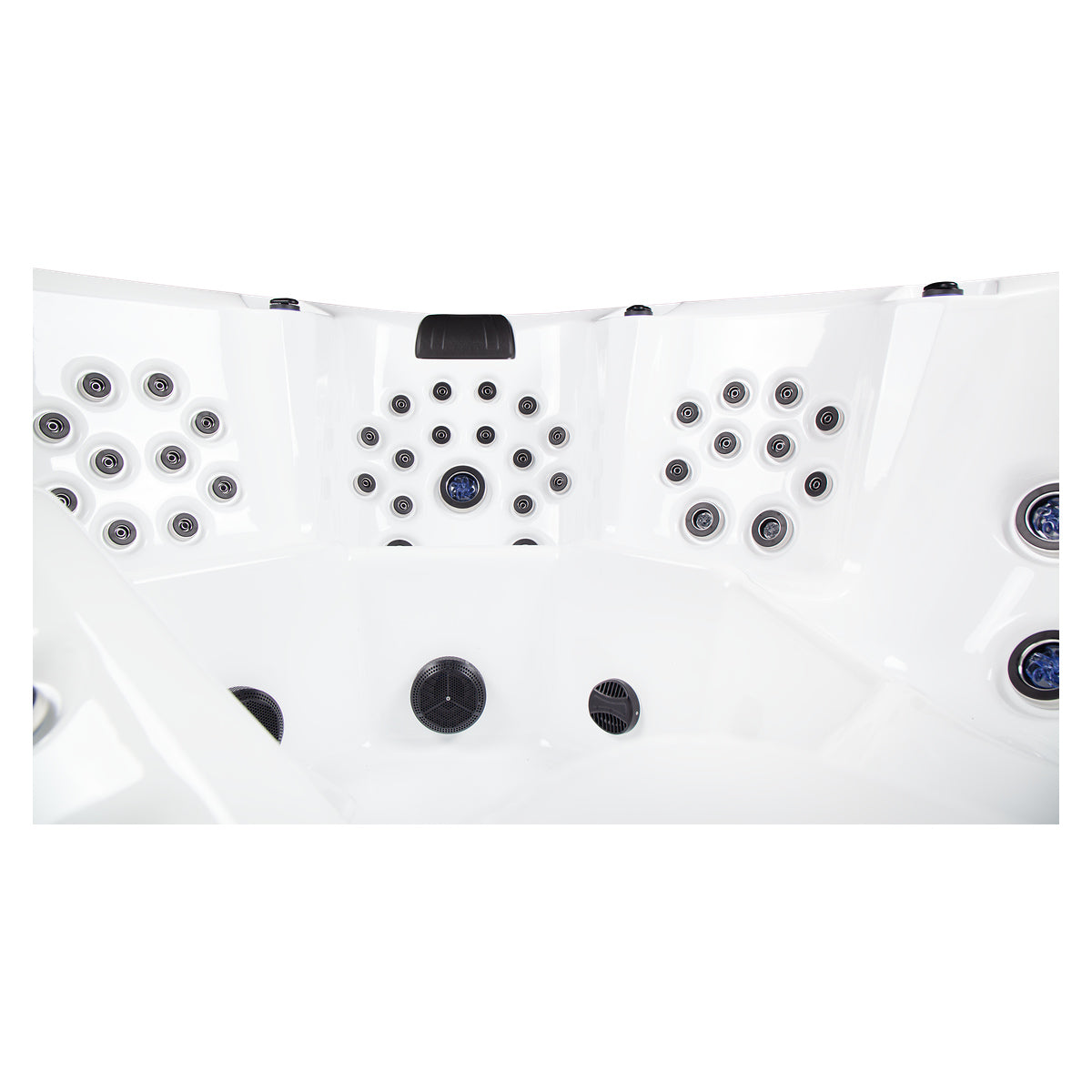 Wellis Wibe Avatar Deluxe 6 places Ice White — détail du spa