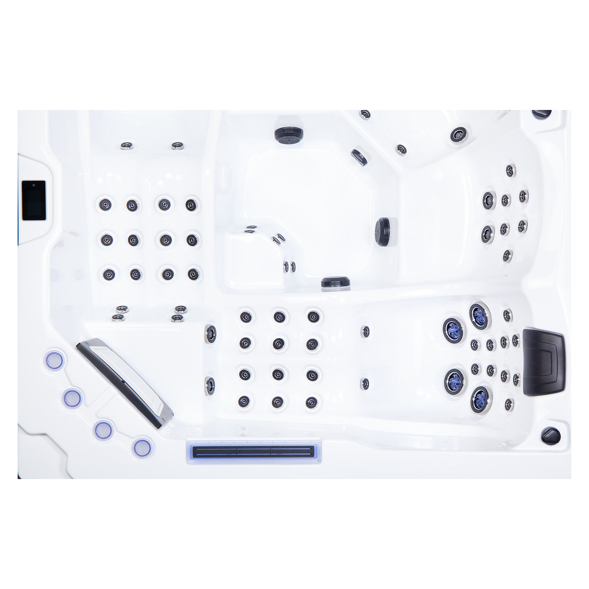 Wellis Wibe Matrix Cinema 5 places Ice White — détail du spa