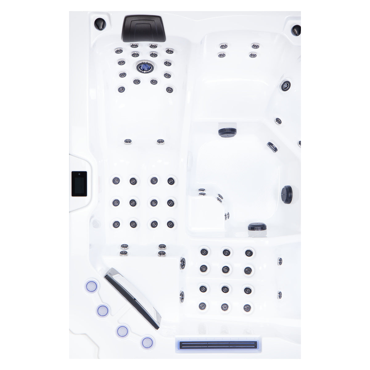 Wellis Wibe Matrix Cinema 5 places Ice White — détail du spa
