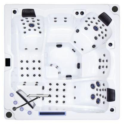 Wellis Wibe Matrix Cinema 5 places Ice White — vue de dessus