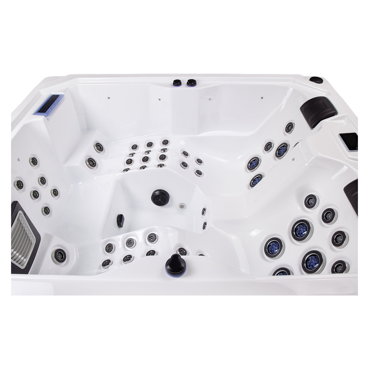 Wellis Wibe Moana Cinema 3 places Ice White — détail du spa