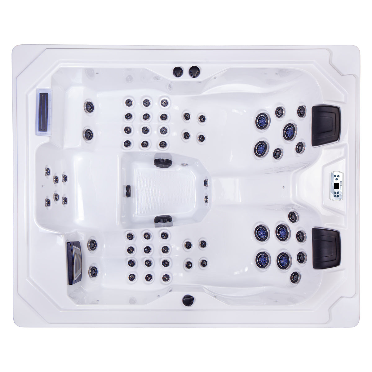 Wellis Wibe Moana Deluxe 3 places Ice White — vue de dessus