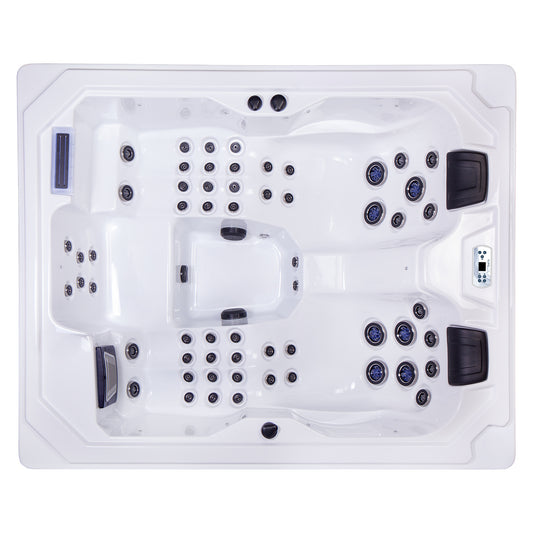 Wellis Wibe Moana Deluxe 3 places Ice White — vue de dessus