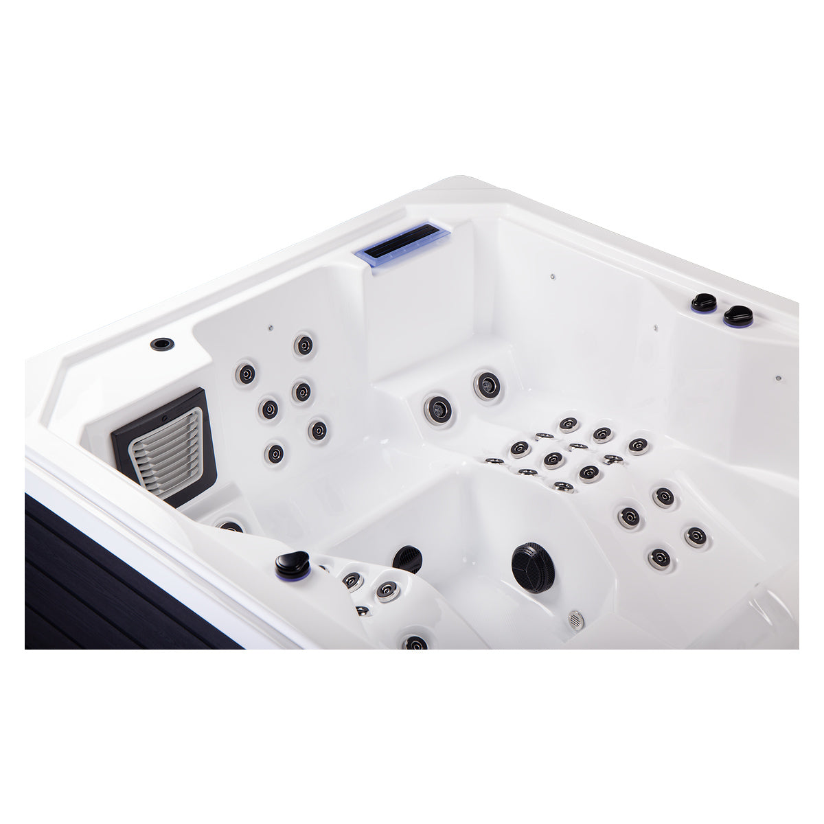 Wellis Wibe Moana Deluxe 3 places Ice White — détail du spa