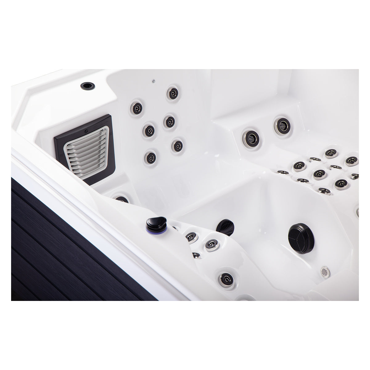 Wellis Wibe Moana Deluxe 3 places Ice White — détail du spa