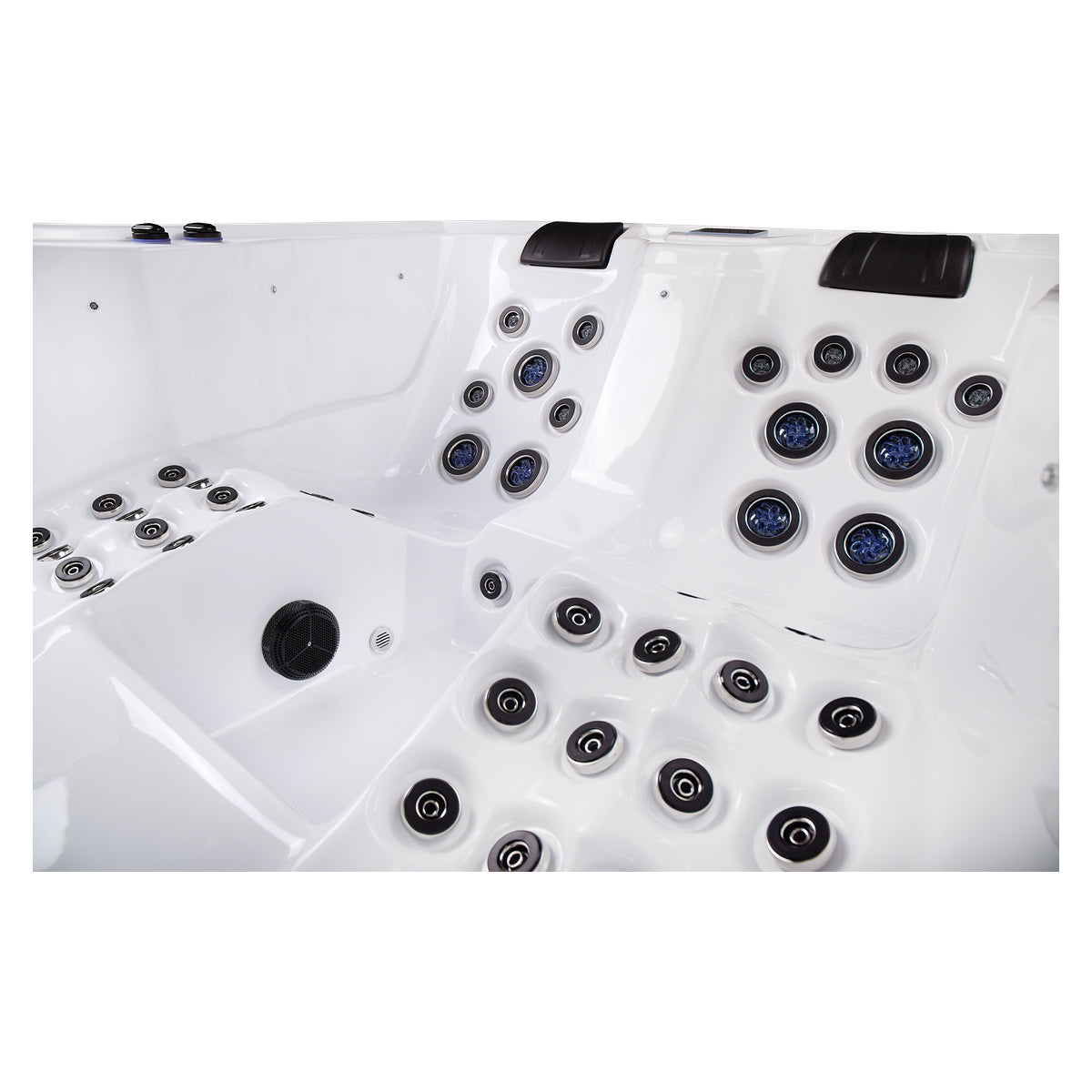 Wellis Wibe Moana Deluxe 3 places Ice White — détail du spa