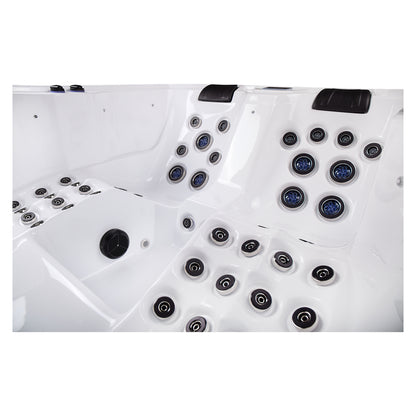 Wellis Wibe Moana Deluxe 3 places Ice White — détail du spa
