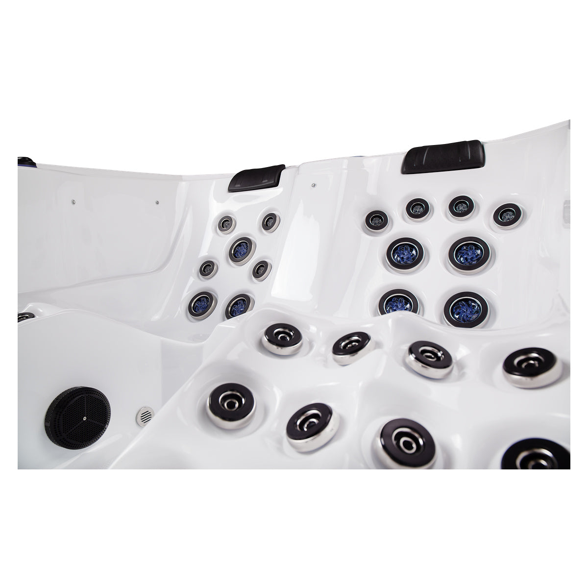 Wellis Wibe Moana Deluxe 3 places Ice White — détail du spa