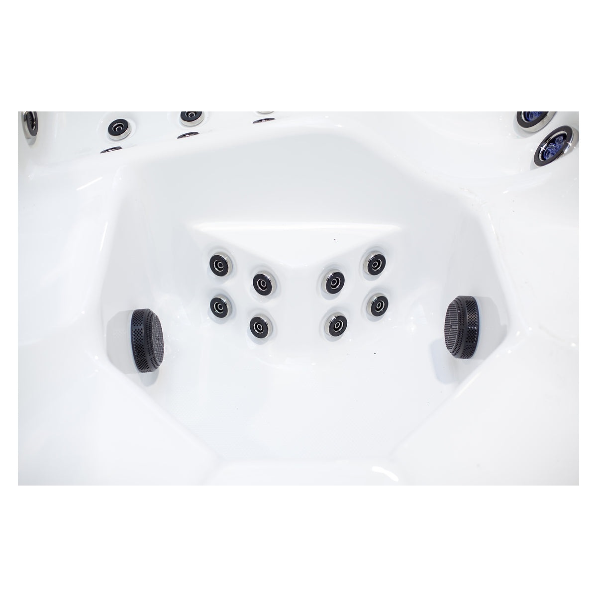Wellis Wibe Waterworld Cinema 6 places Ice White — détail du spa