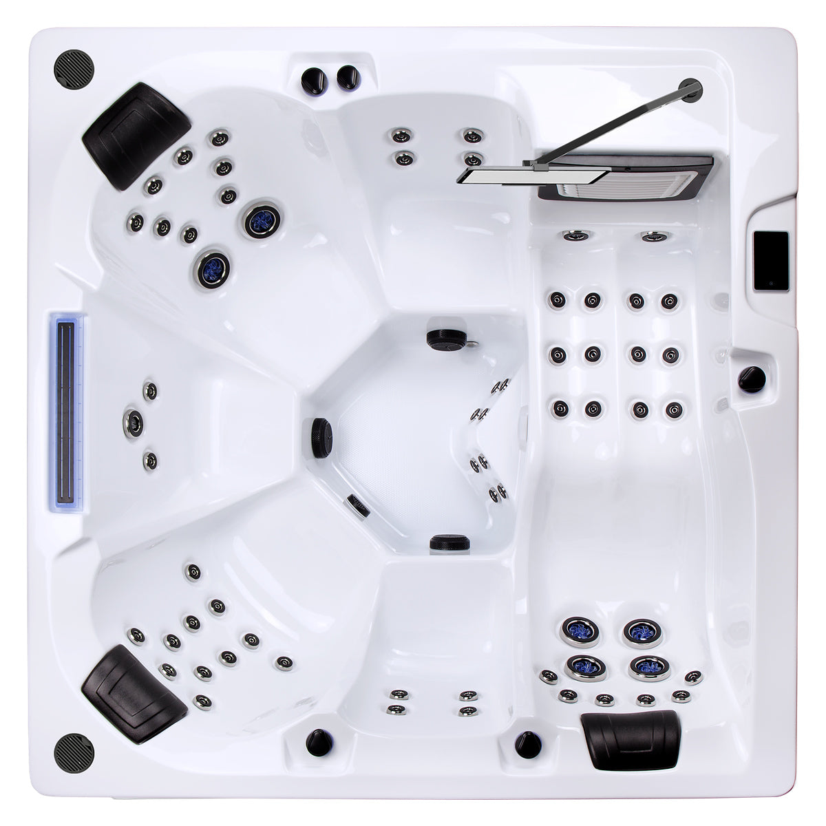 Wellis Wibe Waterworld Cinema 6 places Ice White — vue de dessus