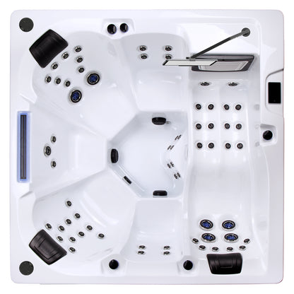 Wellis Wibe Waterworld Cinema 6 places Ice White — vue de dessus