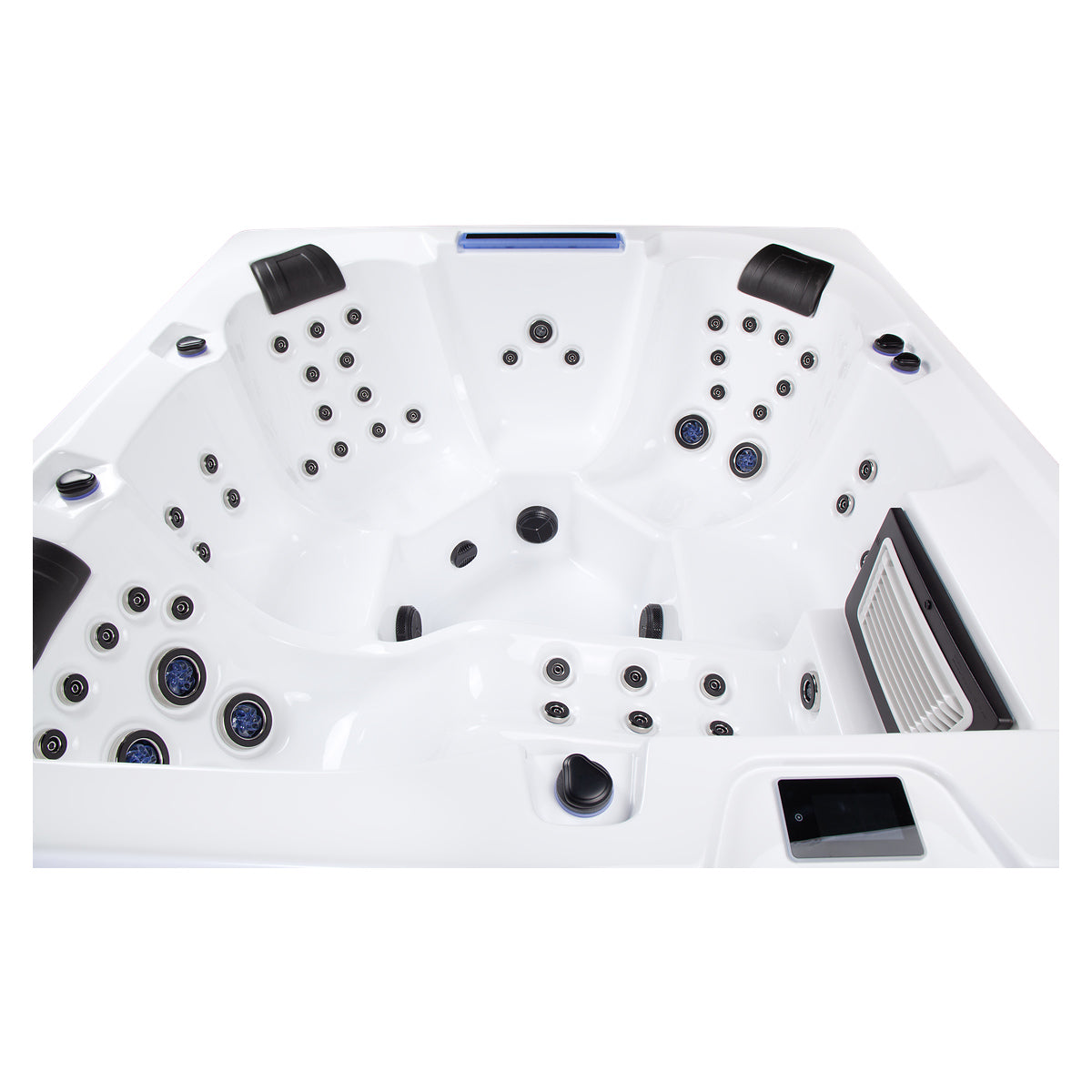 Wellis Wibe Waterworld Cinema 6 places Ice White — détail du spa