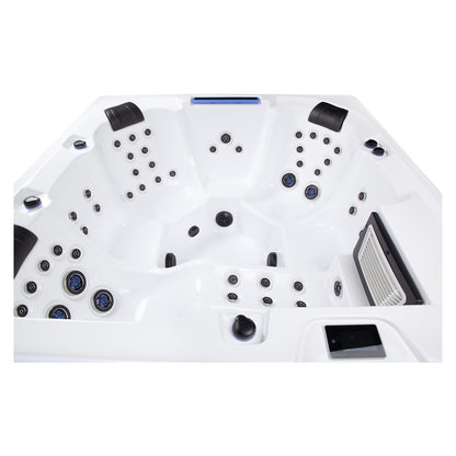 Wellis Wibe Waterworld Cinema 6 places Ice White — détail du spa