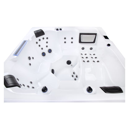 Wellis Wibe Waterworld Cinema 6 places Ice White — détail du spa