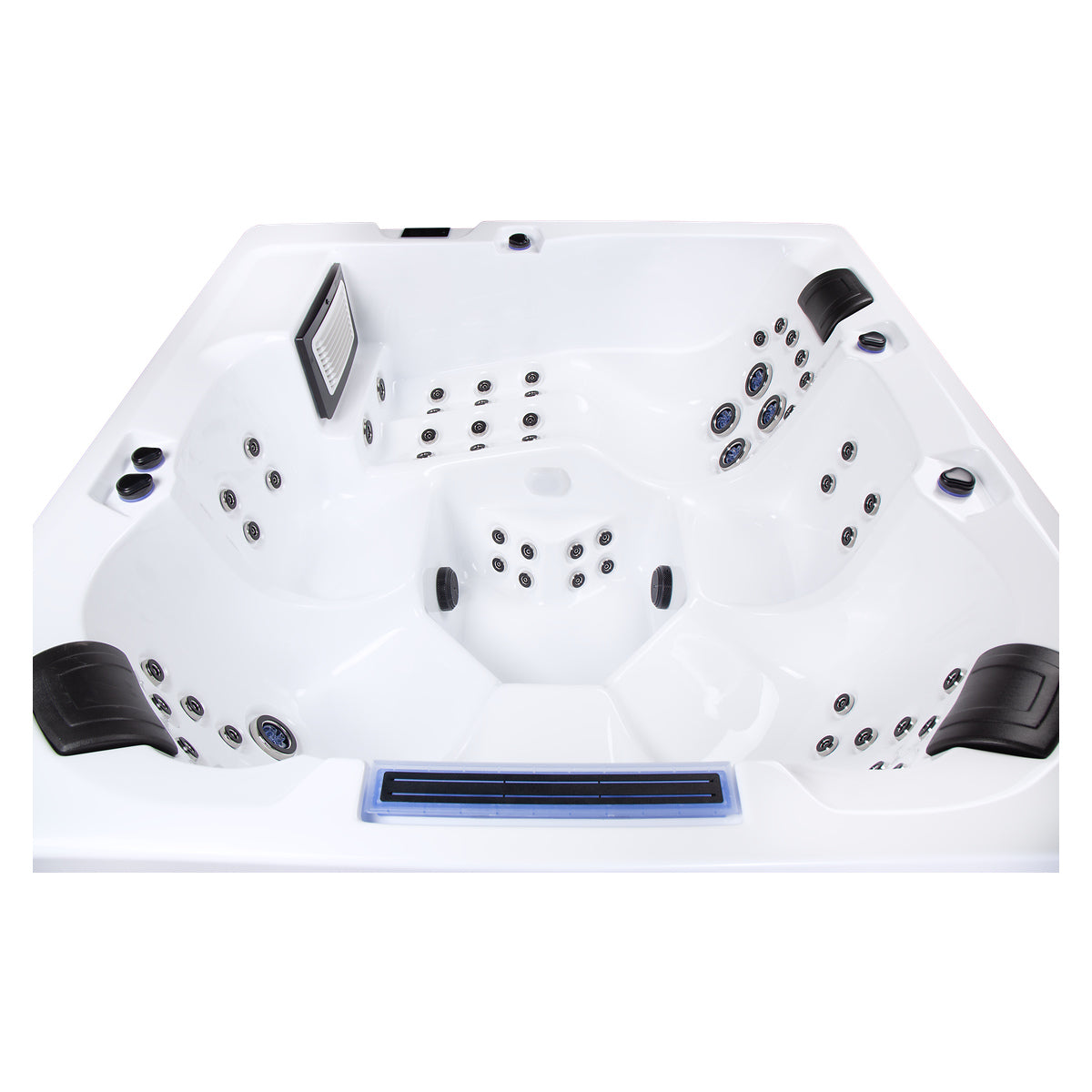 Wellis Wibe Waterworld Cinema 6 places Ice White — détail du spa