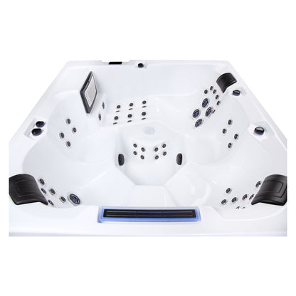 Wellis Wibe Waterworld Cinema 6 places Ice White — détail du spa