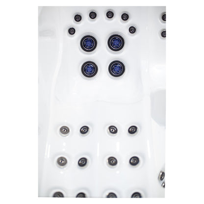 Wellis Wibe Waterworld Deluxe 6 places Ice White — détail du spa