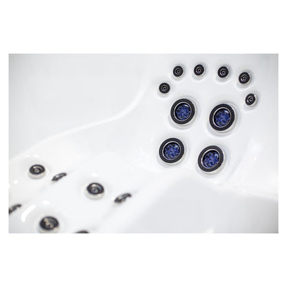 Wellis Wibe Waterworld Deluxe 6 places Ice White — détail du spa