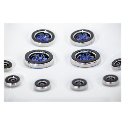 Wellis Wibe Waterworld Deluxe 6 places Ice White — détail du spa