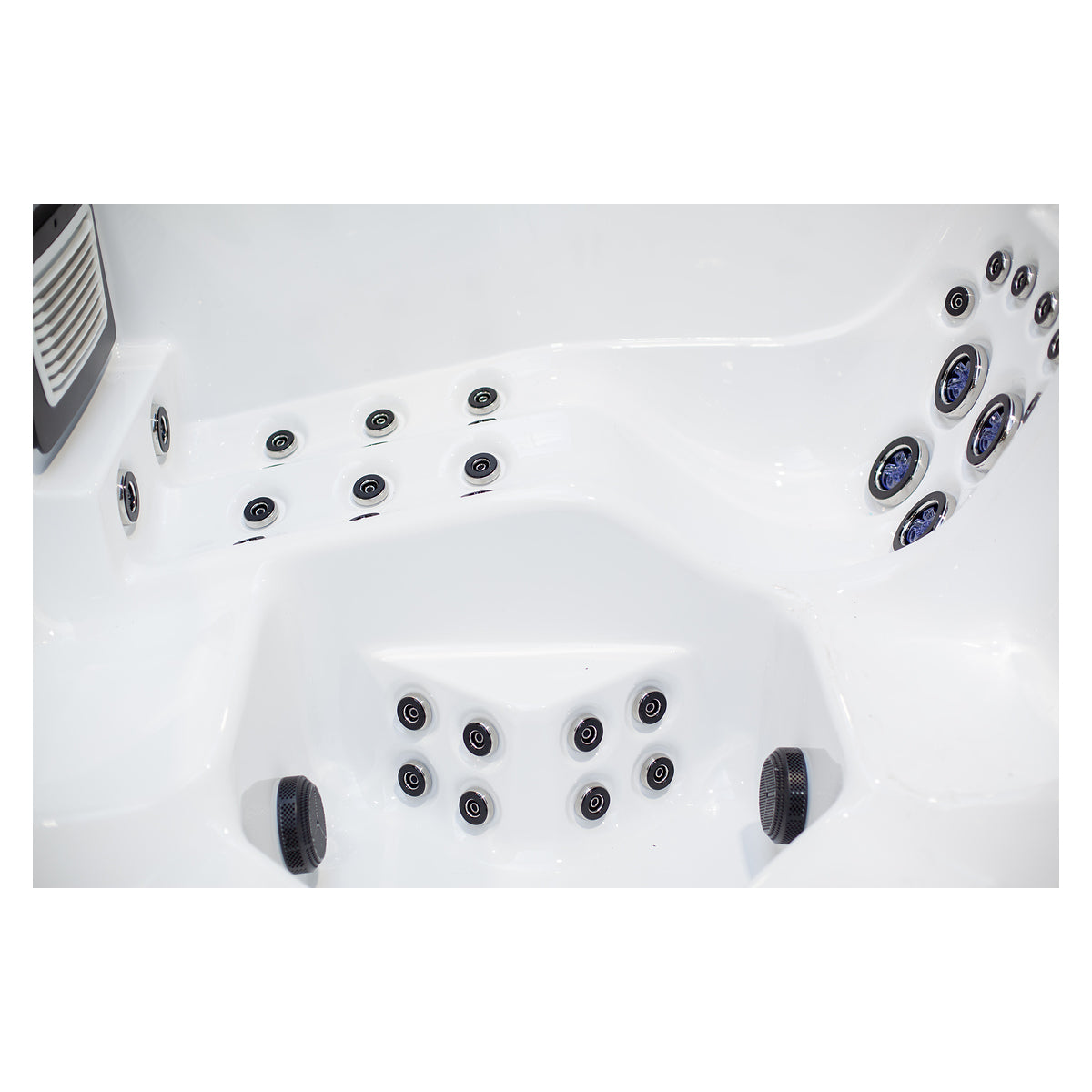 Wellis Wibe Waterworld Deluxe 6 places Ice White — détail du spa