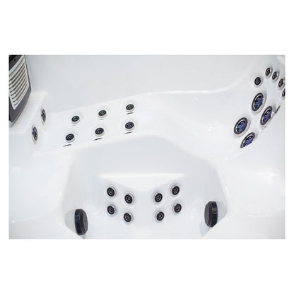 Wellis Wibe Waterworld Deluxe 6 places Ice White — détail du spa