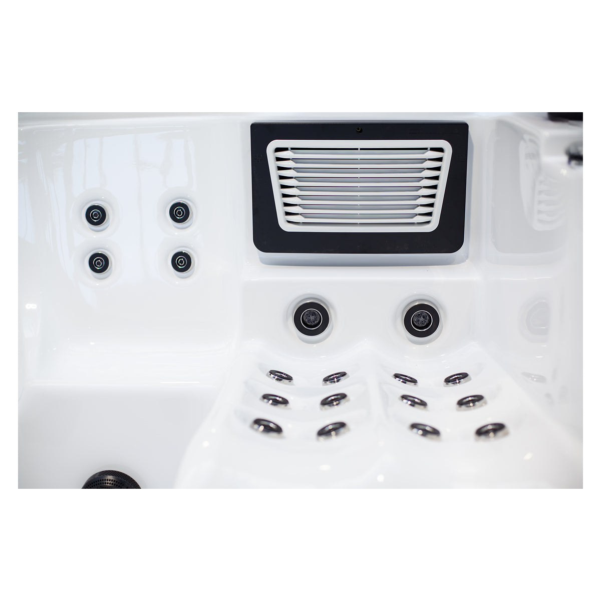 Wellis Wibe Waterworld Deluxe 6 places Ice White — détail du spa
