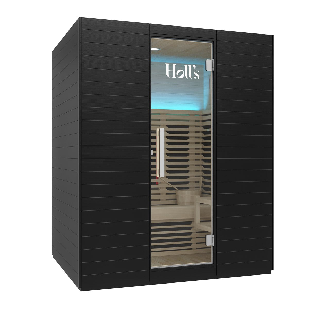 Holl's Symbioz Hybrid 160 – Sauna traditionnel et infrarouge en Hemlock