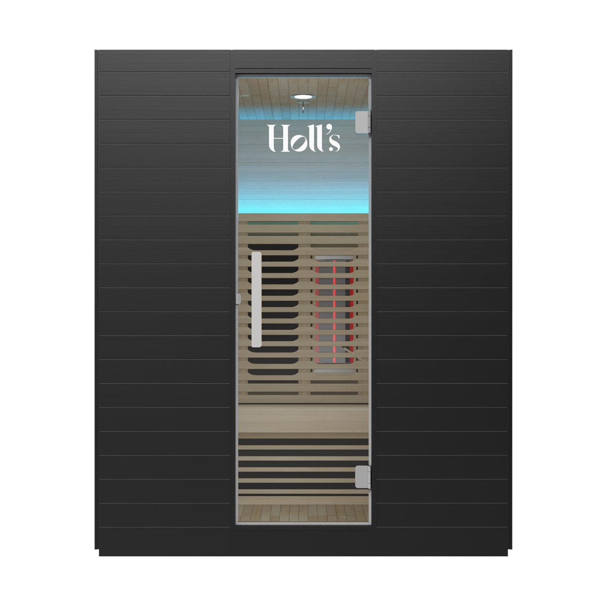 Sauna traditionnel et infrarouge en Hemlock – Holl's Symbioz Hybrid 160