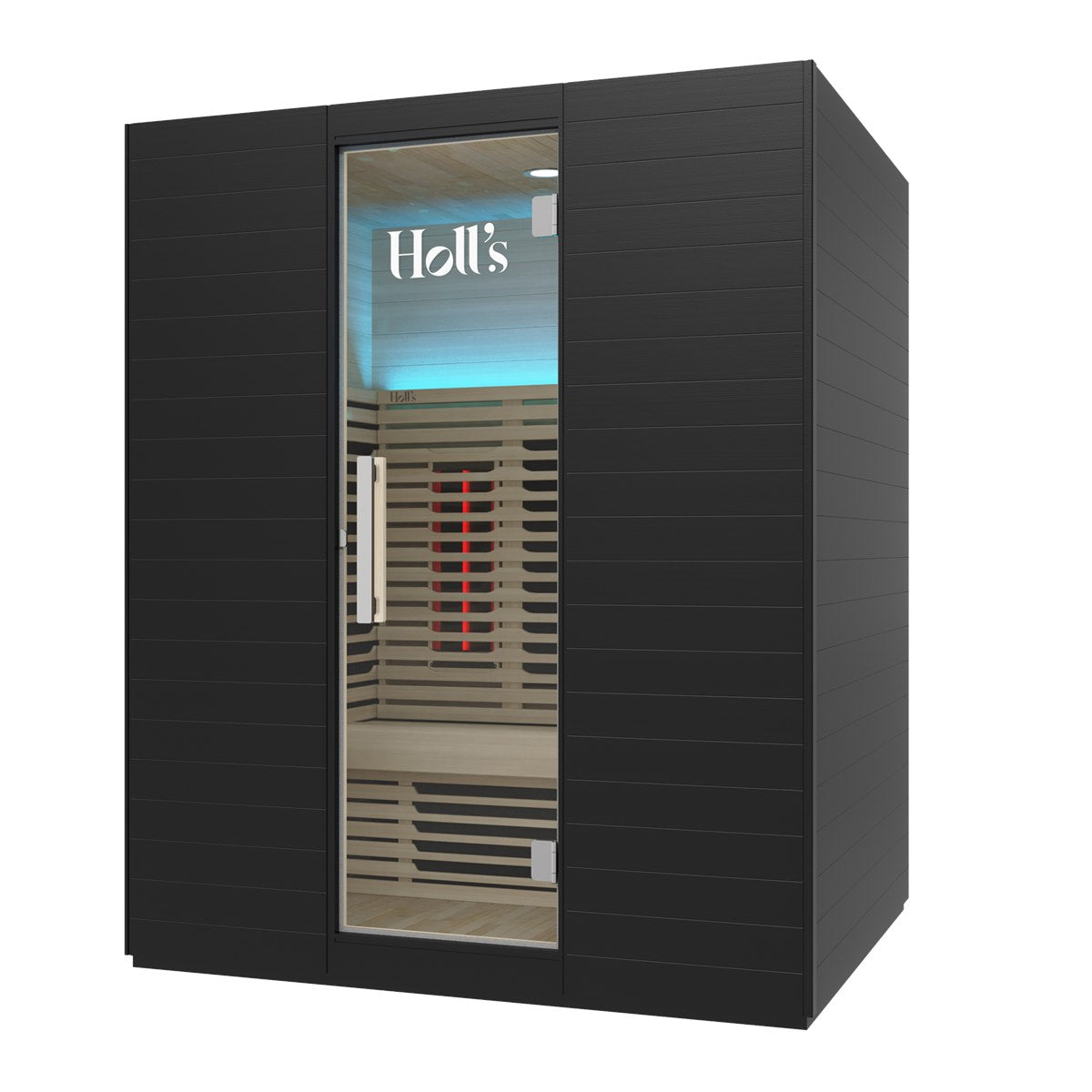 Sauna traditionnel et infrarouge en Hemlock – Holl's Symbioz Hybrid 160